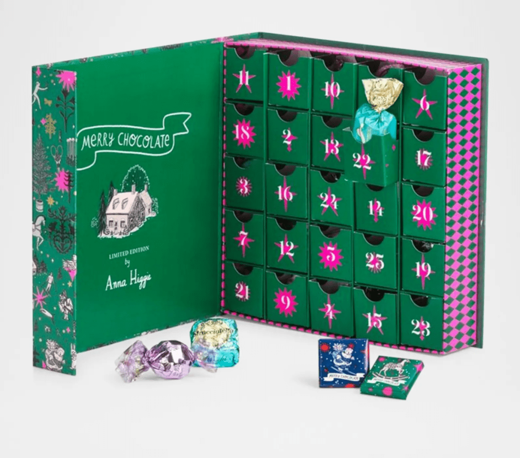 Venchi x Anna Higgie 2024 Prestige Advent Calendar Subscription Box